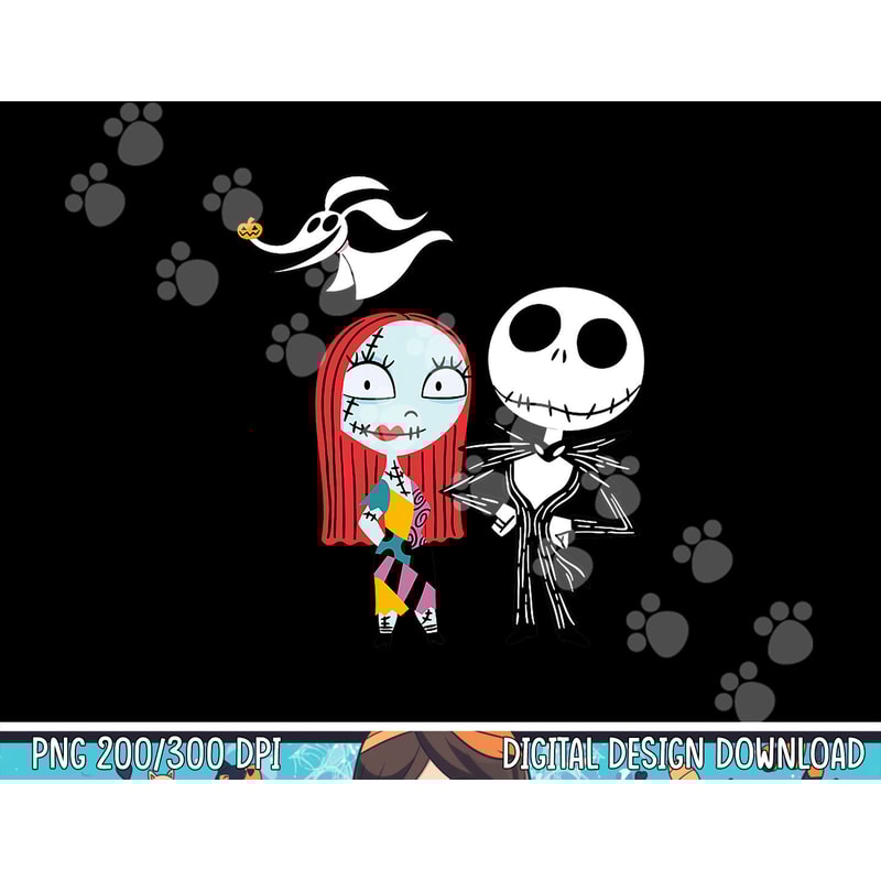 Disney Nightmare Before Christmas Jack and Sally png, sublimation copy.jpg