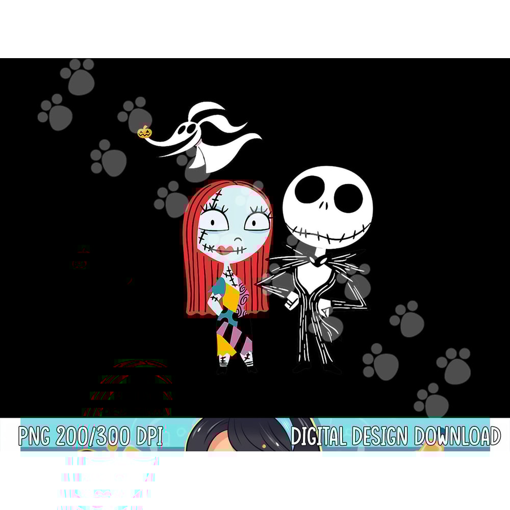 Disney Nightmare Before Christmas Jack and Sally png, sublimation copy.jpg