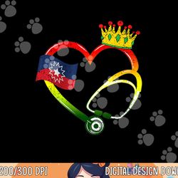 heart stethoscope juneteenth black history african nurse png, sublimation copy