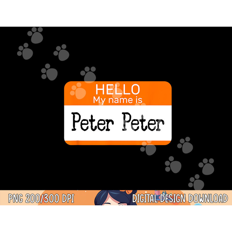 Hello My Name is Peter sticker name tag on a Shirt Pumpkin png, sublimation copy.jpg