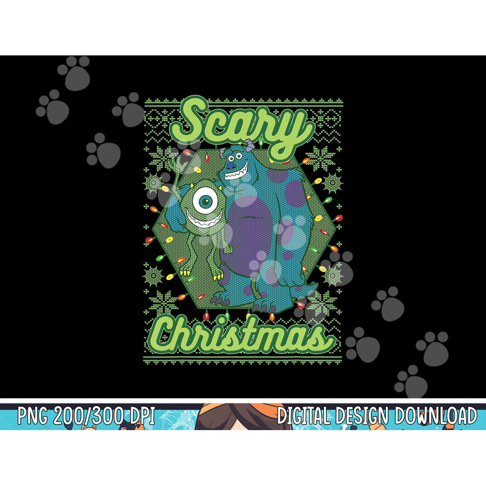 Disney Pixar Monsters University Scary Christmas png, sublimation png, sublimation copy.jpg