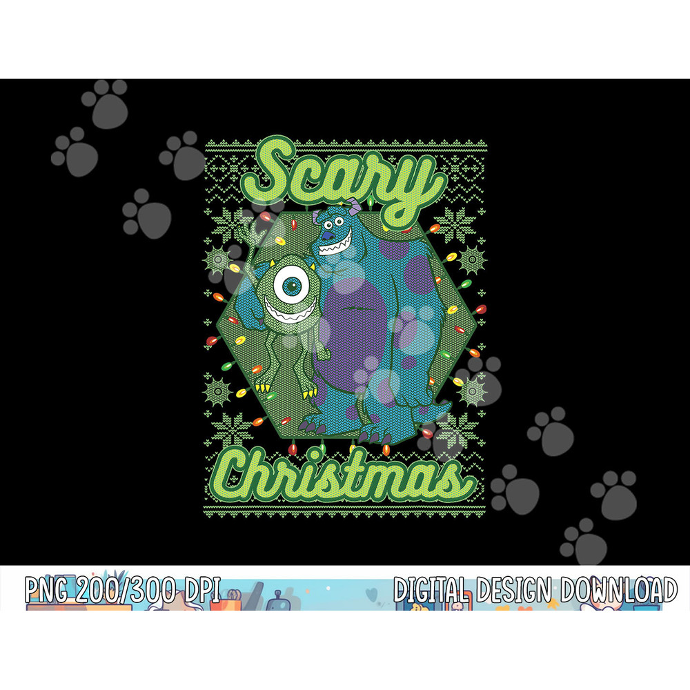 Disney Pixar Monsters University Scary Christmas png, sublimation png, sublimation copy.jpg
