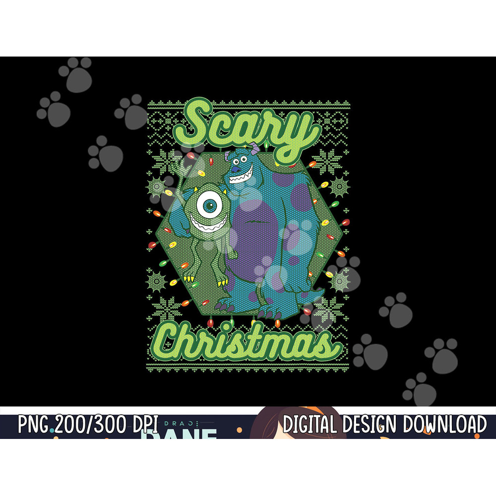 Disney Pixar Monsters University Scary Christmas png, sublimation png, sublimation copy.jpg