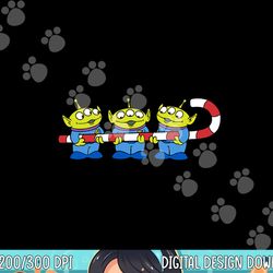 disney pixar toy story aliens candy cane christmas png, sublimation copy