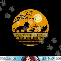 disney the lion king halloween circle png, sublimation copy