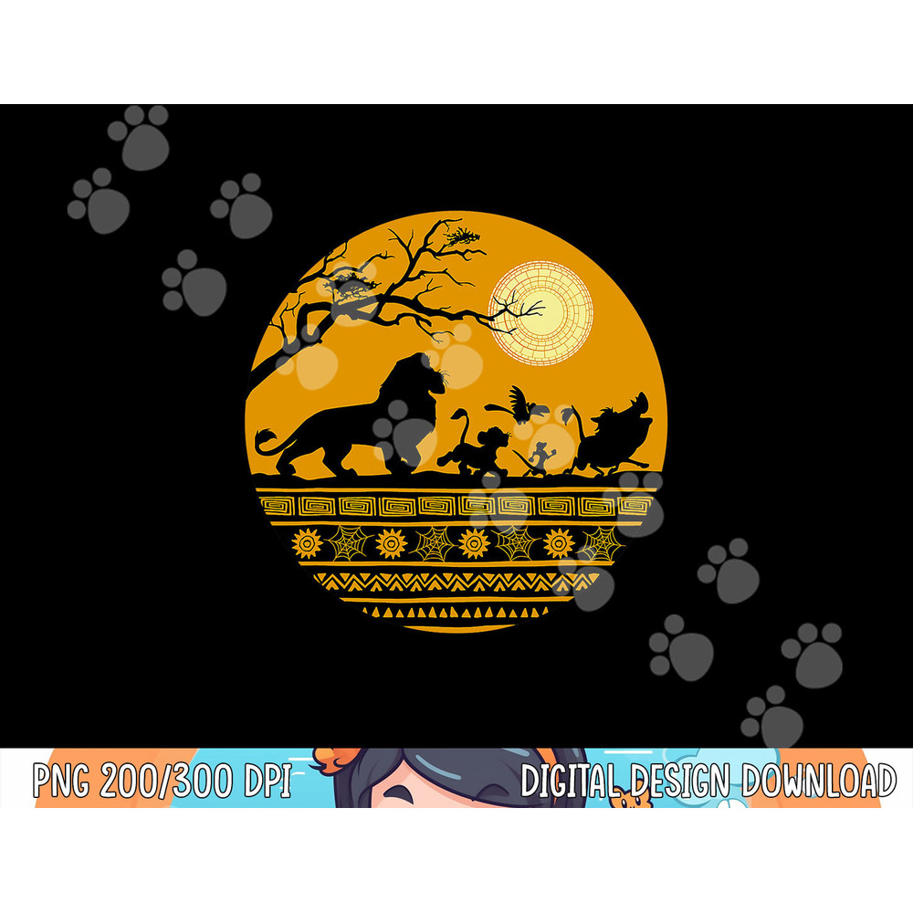 Disney The Lion King Halloween Circle png, sublimation copy.jpg