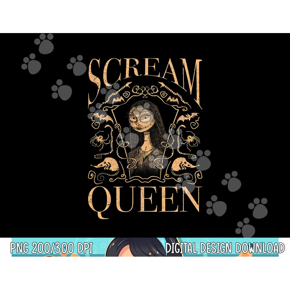 Disney The Nightmare Before Christmas Halloween Scream Queen png, sublimation copy.jpg
