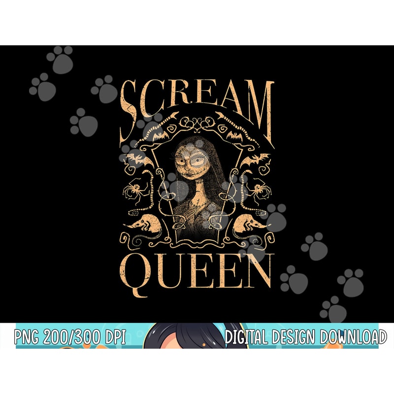 Disney The Nightmare Before Christmas Halloween Scream Queen png, sublimation copy.jpg