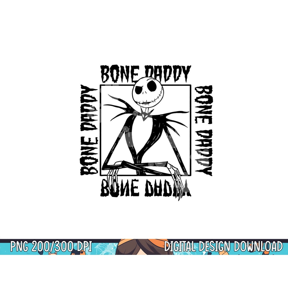 Disney The Nightmare Before Christmas Jack Bone Daddy Frame png, sublimation copy.jpg