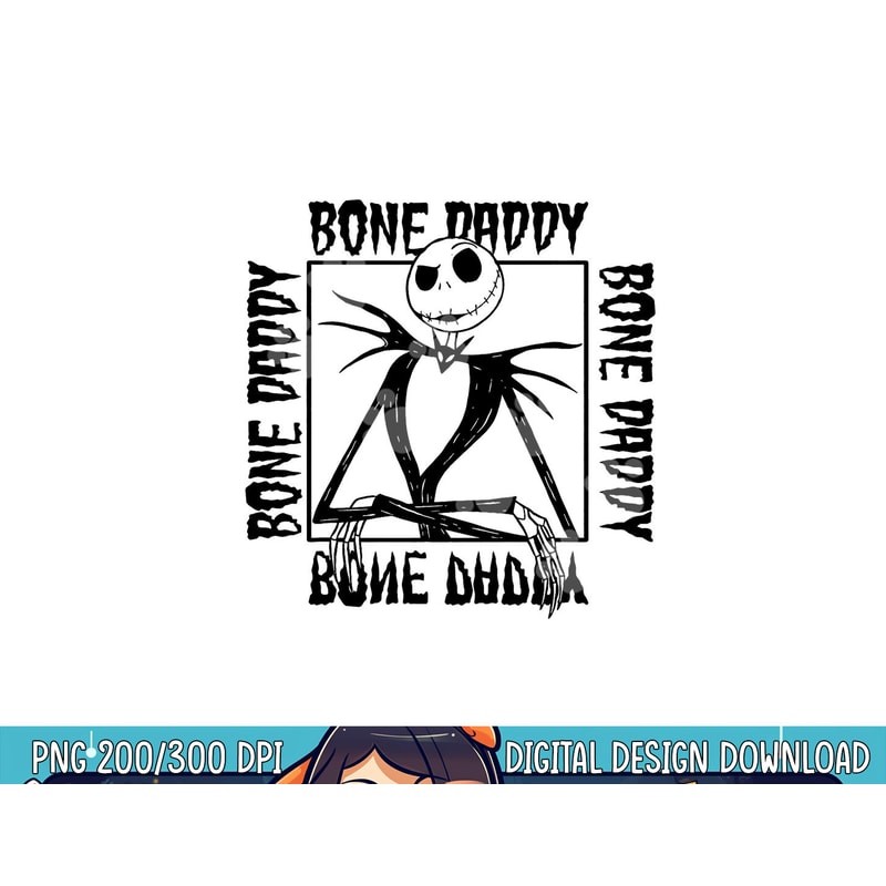Disney The Nightmare Before Christmas Jack Bone Daddy Frame png, sublimation copy.jpg