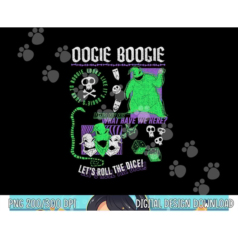Disney The Nightmare Before Christmas Oogie Boogie Poster png, sublimation copy.jpg