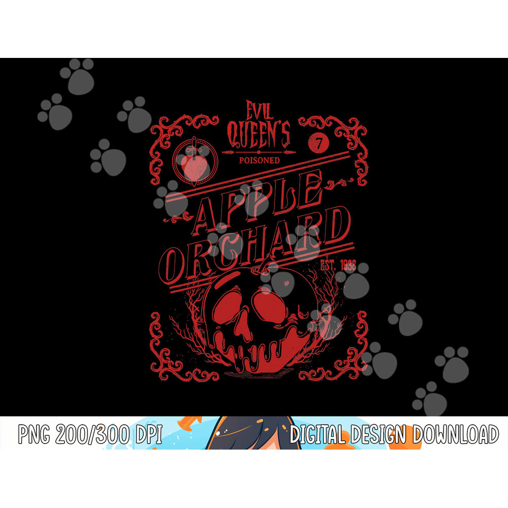 Disney Villains Halloween Evil Queen's Poisoned Apple Poster png,sublimation copy.jpg