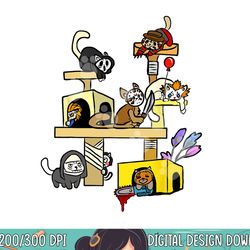 horror movies cat gifts for cat lovers halloween costumes png, sublimation copy