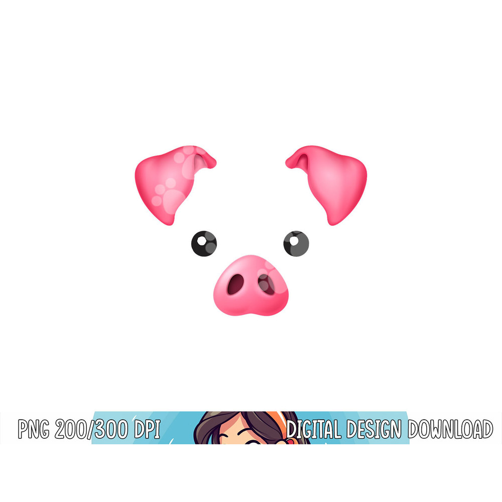 DIY Halloween Costume Pink Pig Costume for Kids Adults Shirt png, sublimation copy.jpg