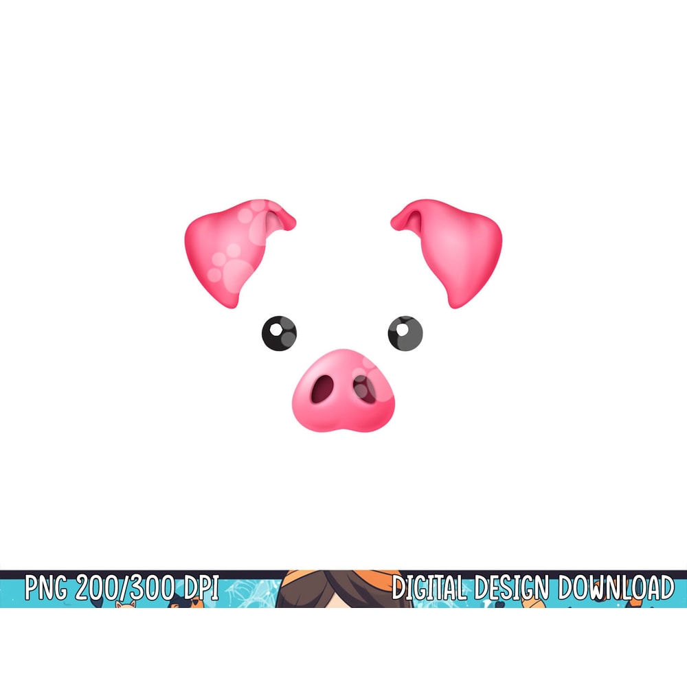 DIY Halloween Costume Pink Pig Costume for Kids Adults Shirt png, sublimation copy.jpg