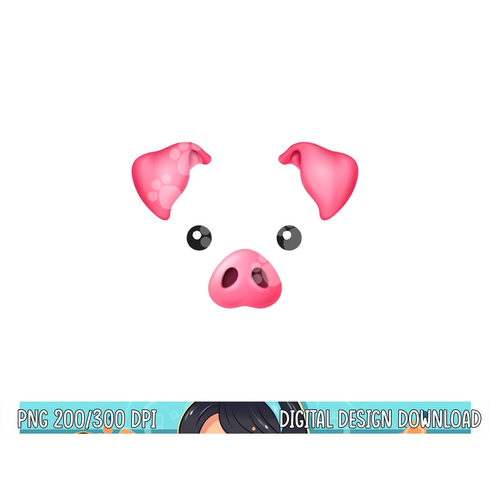 DIY Halloween Costume Pink Pig Costume for Kids Adults Shirt png, sublimation copy.jpg