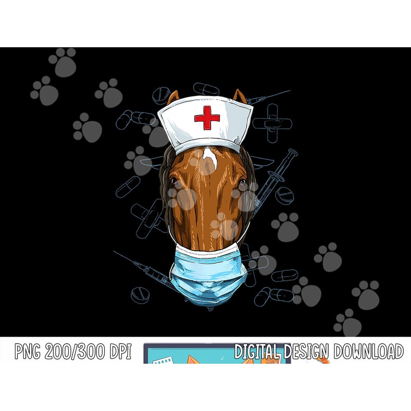 Hospital Horse ER Nurse RN LPN Nurse Life Animal Horse Lover png, sublimation copy.jpg