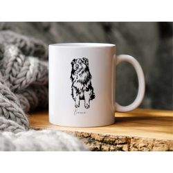mug australian shepherd - mug dog - australian shepherd - animal - dog - gift lovers dogs - birthday gift - personalized