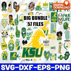 bundle 57 files kentucky state football team svg, kentucky state svg, hbcu team svg, mega bundle, designs, cricut, cutti