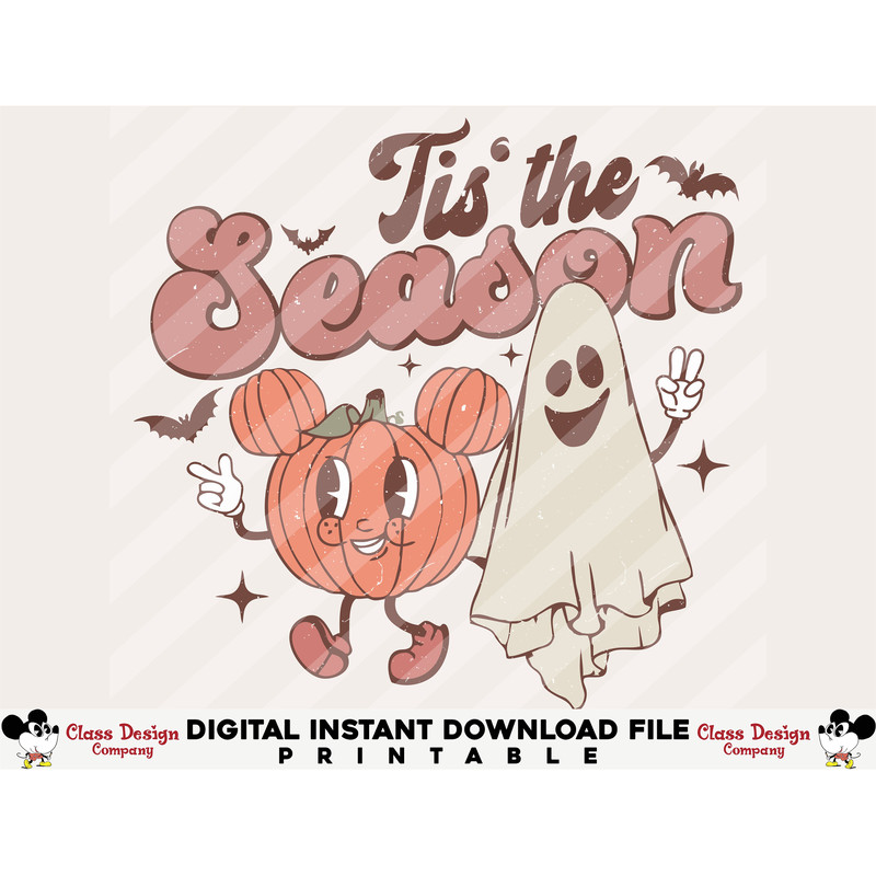 Halloween Png Sublimation Tis the Season Shirt Design, Retro Halloween Png, Kids Sublimation, Kid Shirt Design, Fall Sublimation, png file - 1.jpg