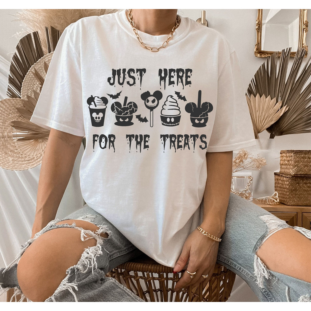 Just Here For The Treats SVG, Kids Halloween SVG, Carnival Food, Trick Or Treat, Spooky Vibes, Fall, Png Files For Sublimation, Only Png - 2.jpg