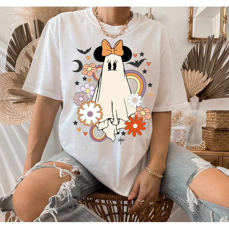 Retro Floral Ghost, Halloween floral, PNG, Digital Download, Halloween, Sublimation File, Scary, Spooky, Retro - 1.jpg