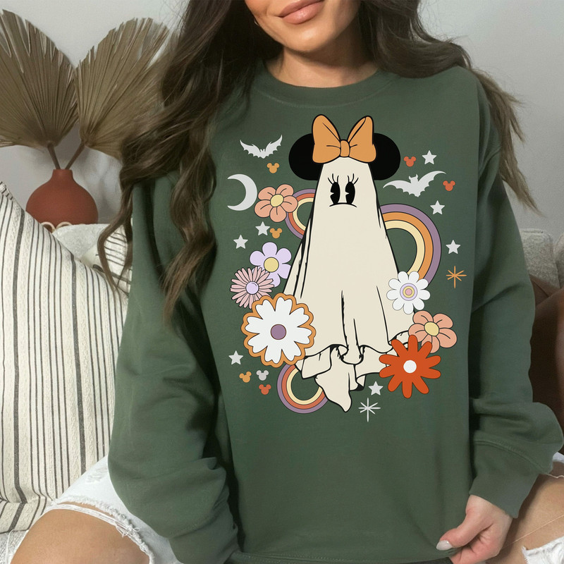 Retro Floral Ghost, Halloween floral, PNG, Digital Download, Halloween, Sublimation File, Scary, Spooky, Retro - 4.jpg