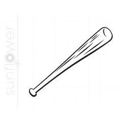 baseball bat svg clipart | baseball bat silhouette cut file | baseball bat svg jpg eps pdf png dxf download sc1511