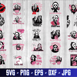 scream svg, scream , cut file for cricut silhouette, scream cricut vector bundle, you hang up diy