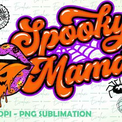 halloween png , spooky mama png , halloween sublimation design , retro halloween png , fall png , spooky png , ghost png