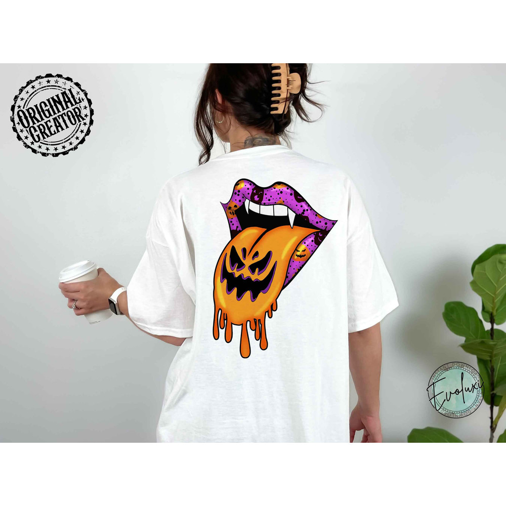 Halloween Lips PNG, Halloween PNG, Leopard Pumpkin Lips and Tongue Digital Download Design, Halloween Sublimation Designs Downloads - 5.jpg