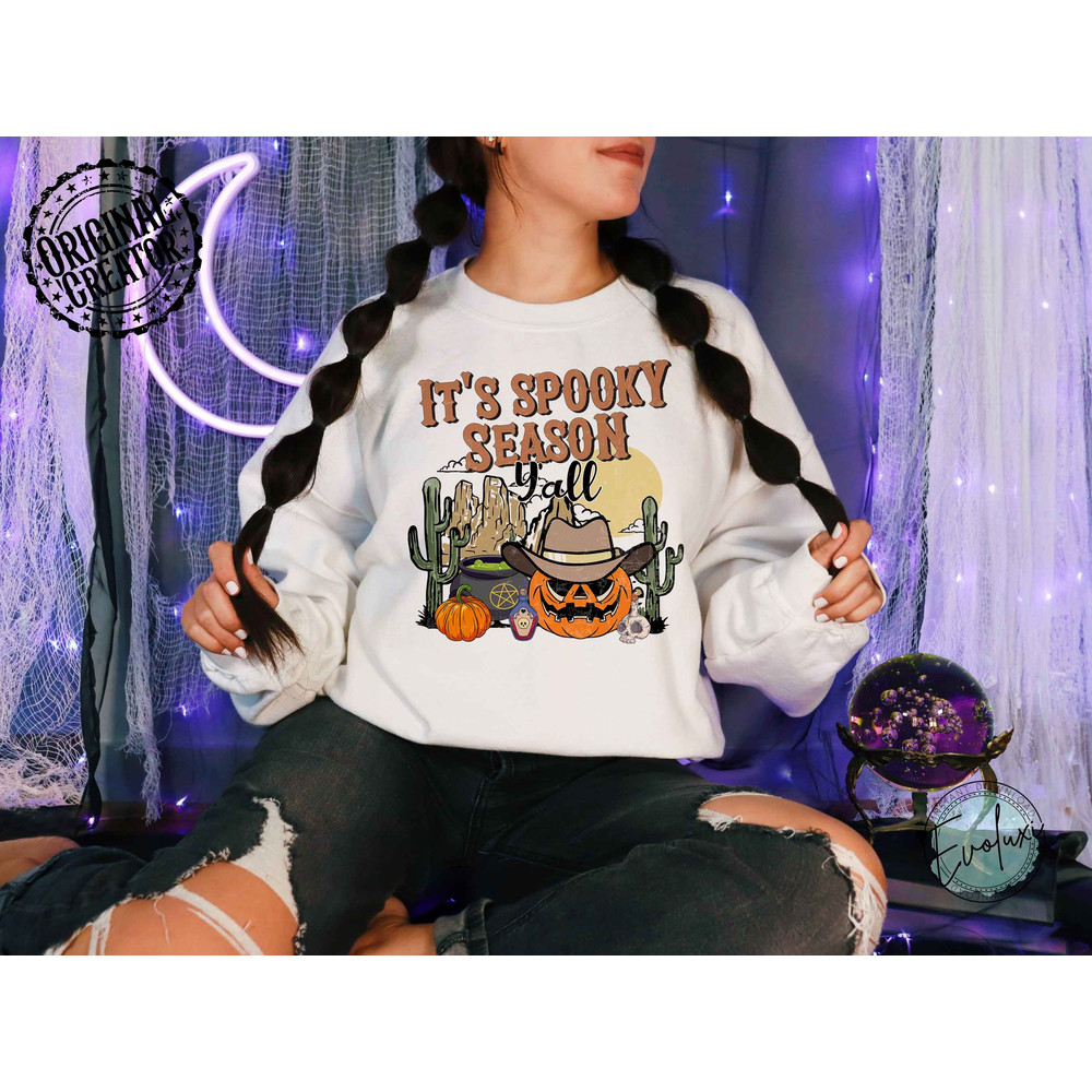 Halloween PNG, It's Spooky Season Y'all, Spooky Season Png, Spooky Season Ghost, Halloween sublimation, pumpkins png, Retro ghost png - 3.jpg