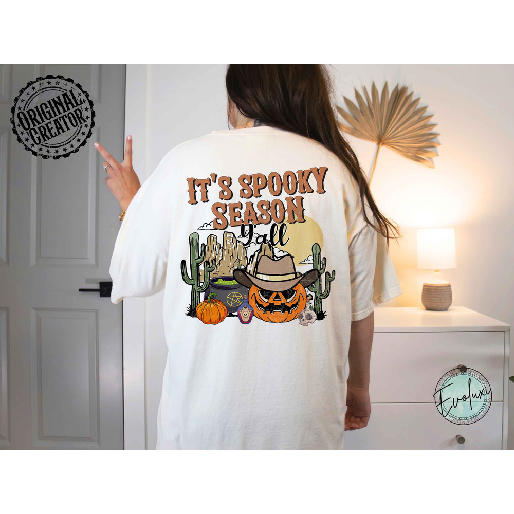 Halloween PNG, It's Spooky Season Y'all, Spooky Season Png, Spooky Season Ghost, Halloween sublimation, pumpkins png, Retro ghost png - 4.jpg