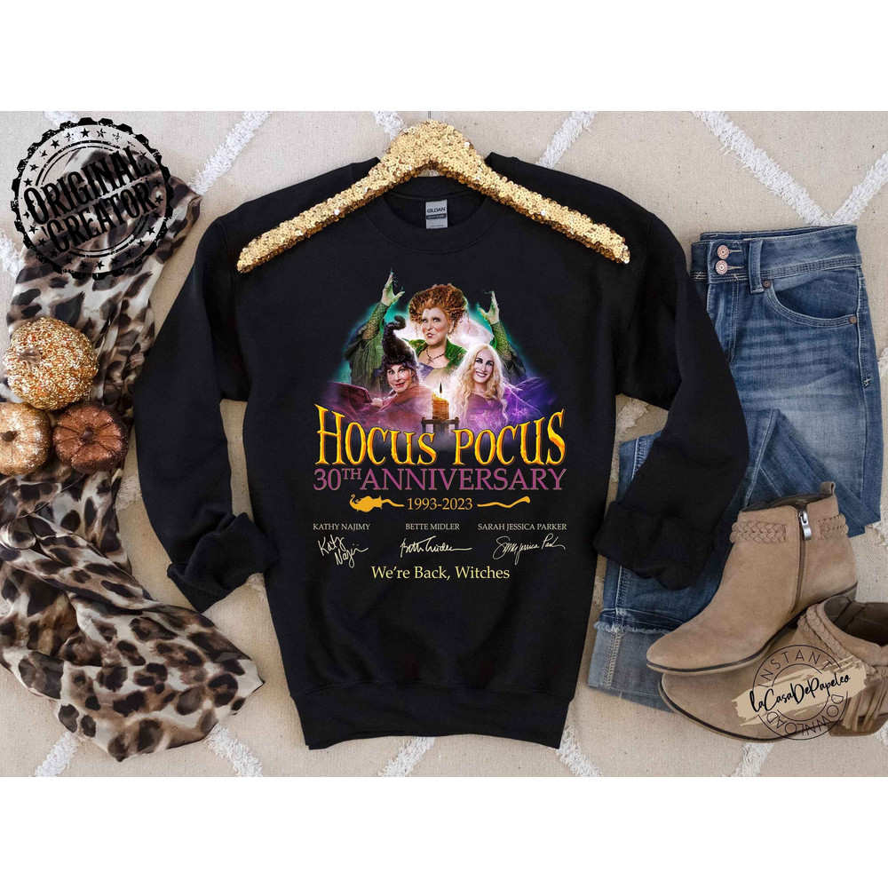 Hocus Pocus 30th Anniversary 1993-2023 PNG - Hocus Pocus Shirt, Sanderson Sisters Shirt, We’re Back Witches, Sanderson Sisters Halloween - 2.jpg