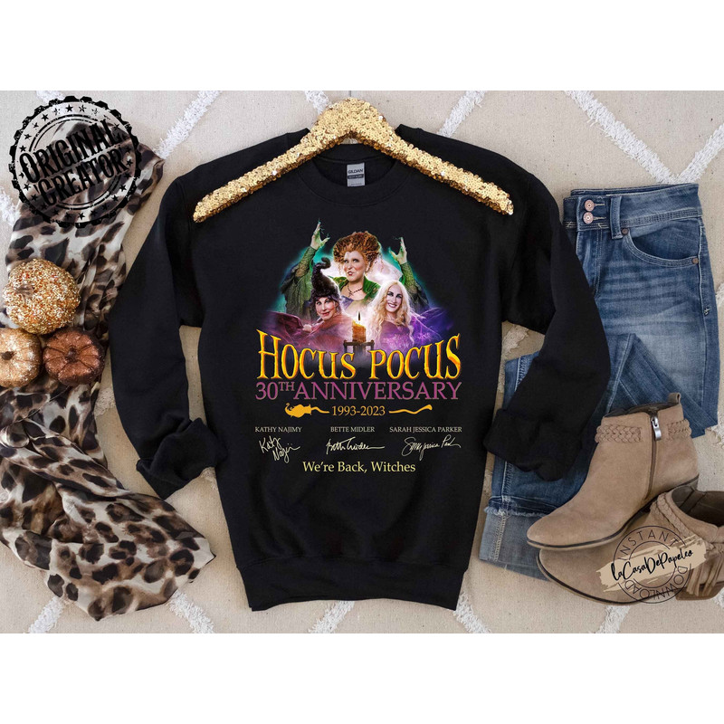 Hocus Pocus 30th Anniversary 1993-2023 PNG - Hocus Pocus Shirt, Sanderson Sisters Shirt, We’re Back Witches, Sanderson Sisters Halloween - 2.jpg