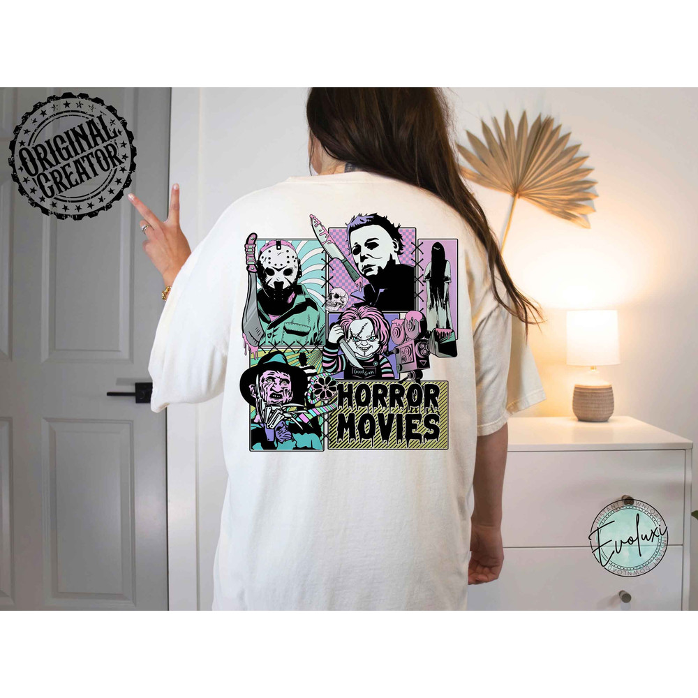 Horror Movies Pocket Set PNG - Horror movie Halloween Scream Jason Spooky Shirt Design PNG, Halloween png, Retro Halloween png, Sublimation - 3.jpg