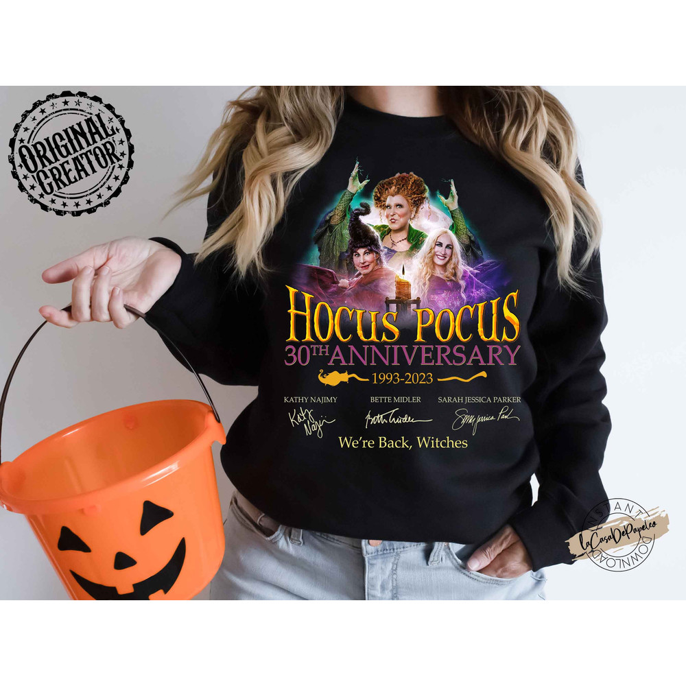 Hocus Pocus 30th Anniversary 1993-2023 PNG - Hocus Pocus Shirt, Sanderson Sisters Shirt, We’re Back Witches, Sanderson Sisters Halloween - 5.jpg