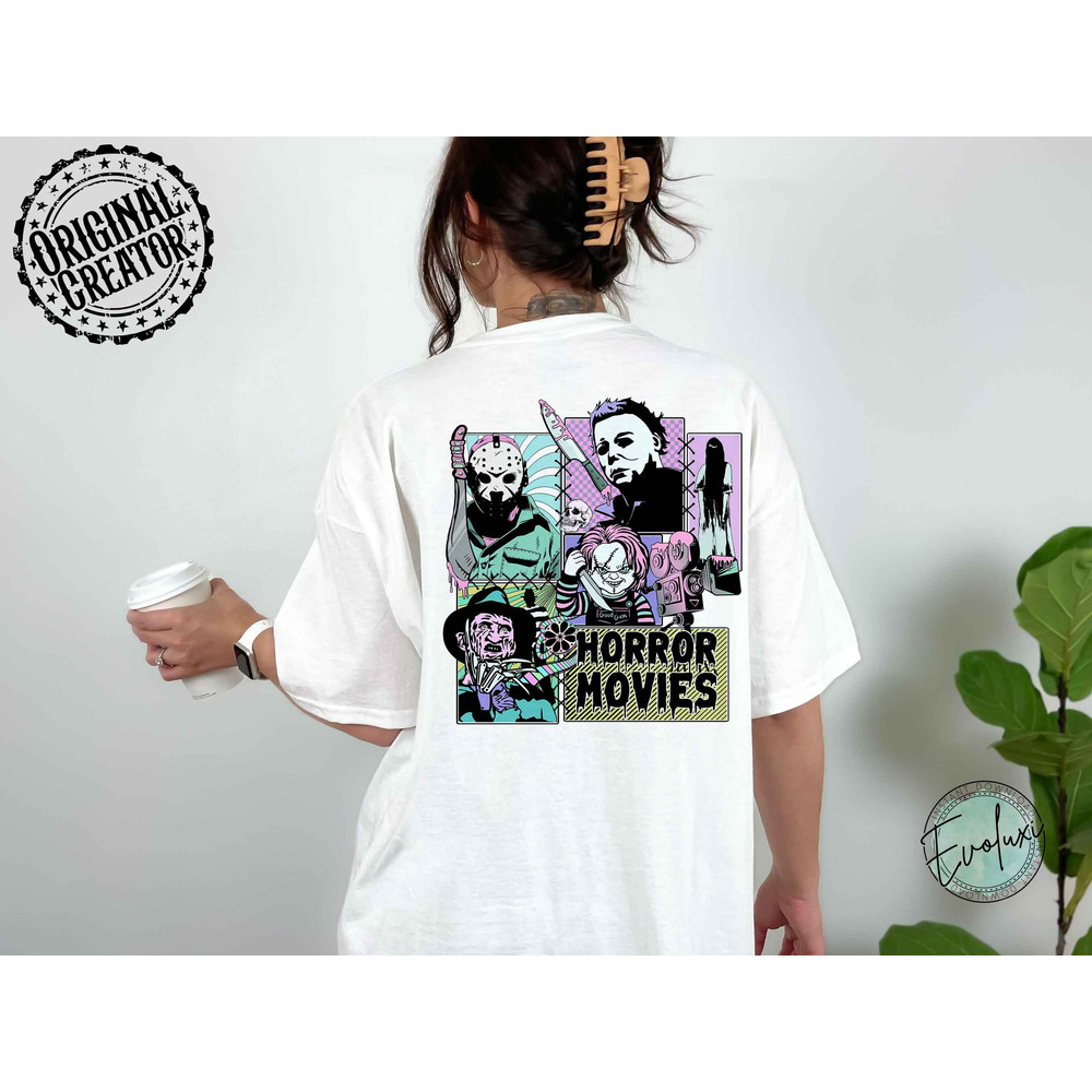 Horror Movies Pocket Set PNG - Horror movie Halloween Scream Jason Spooky Shirt Design PNG, Halloween png, Retro Halloween png, Sublimation - 5.jpg