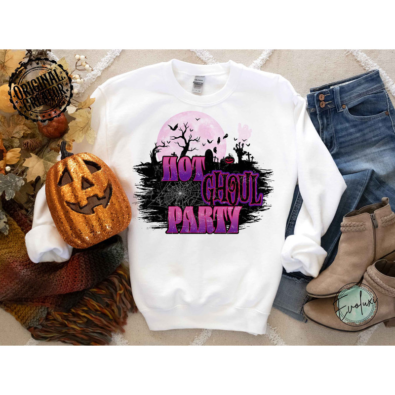 Hot Ghoul Party PNG, Horror Movies Png, Halloween png, Horror movie Halloween Scream Jason Spooky Shirt Design PNG, Halloween Design Party - 2.jpg
