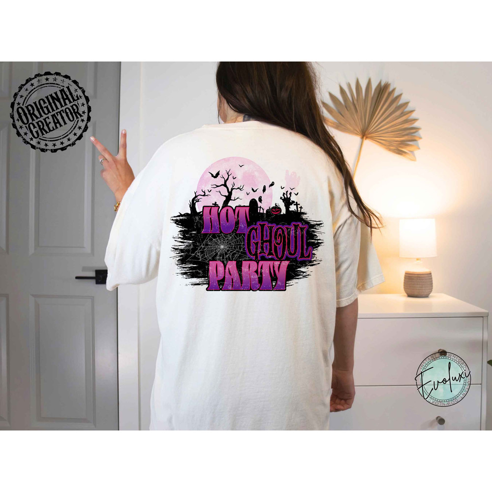 Hot Ghoul Party PNG, Horror Movies Png, Halloween png, Horror movie Halloween Scream Jason Spooky Shirt Design PNG, Halloween Design Party - 4.jpg