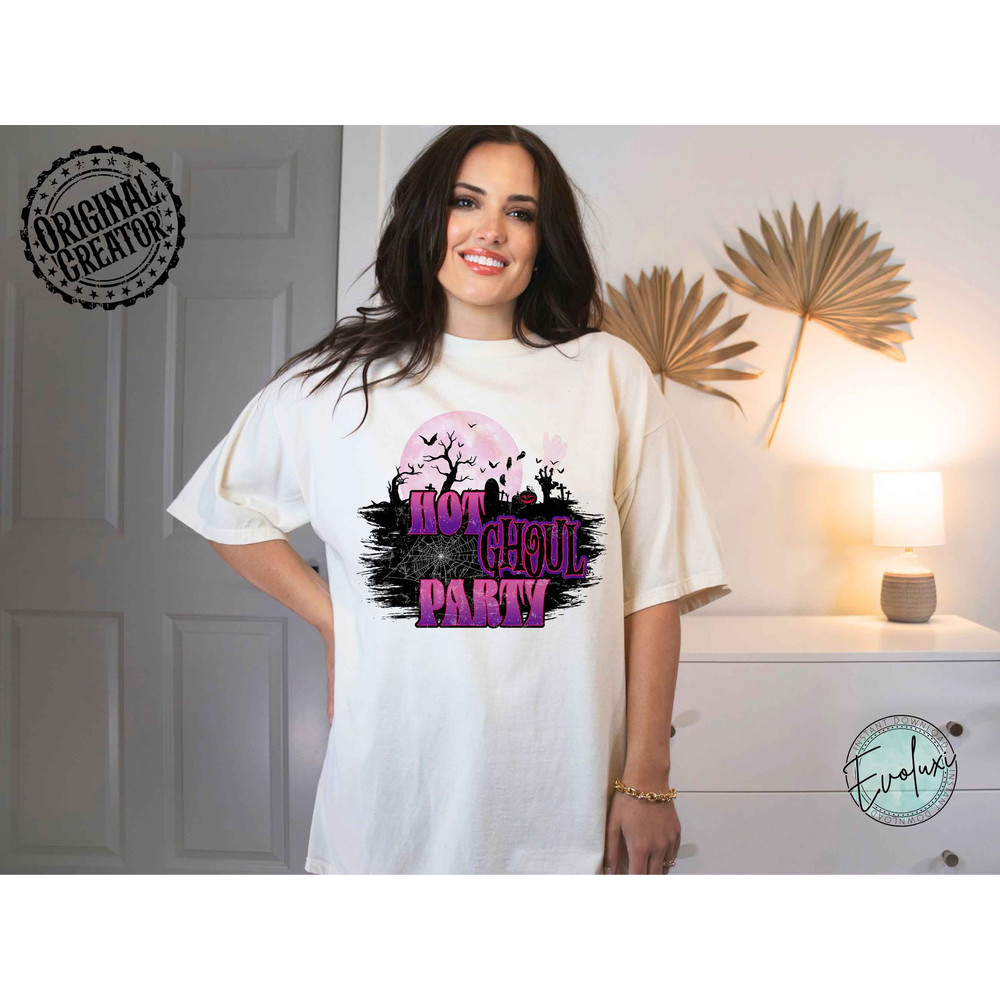 Hot Ghoul Party PNG, Horror Movies Png, Halloween png, Horror movie Halloween Scream Jason Spooky Shirt Design PNG, Halloween Design Party - 6.jpg