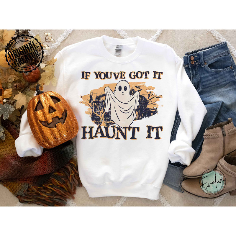 If You Got It Haunt It PNG, Halloween PNG, Halloween Sublimation, Spooky PNG, Got It Haunt It Skeleton Hippie Halloween Png Sublimations - 2.jpg