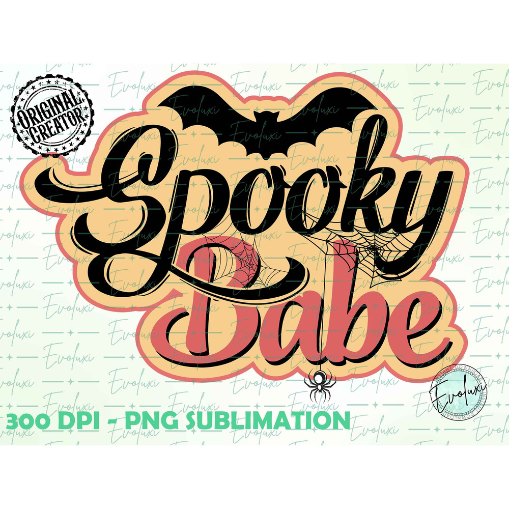 Spooky Babe PNG, Halloween PNG, Halloween Sublimation, Spooky PNG, Sublimation Design, Halloween Svg, Spooky Sublimation, Cute Ghost Png - 1.jpg