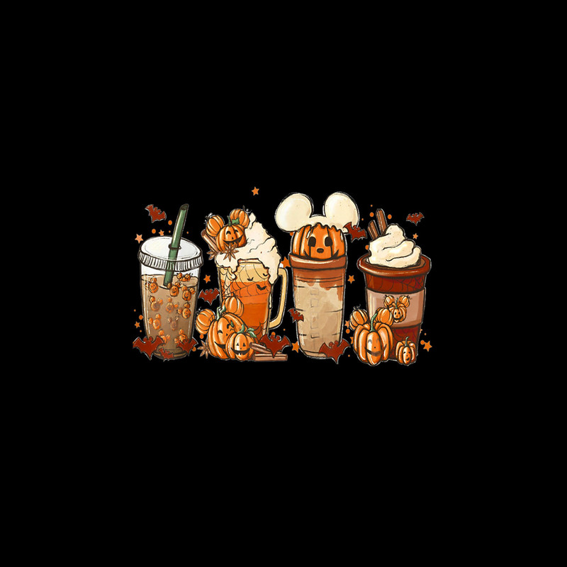 Fall Iced Coffee Funny Spooky Season Halloween Pumpkin Spice Png File, Digital Download - 1.jpg