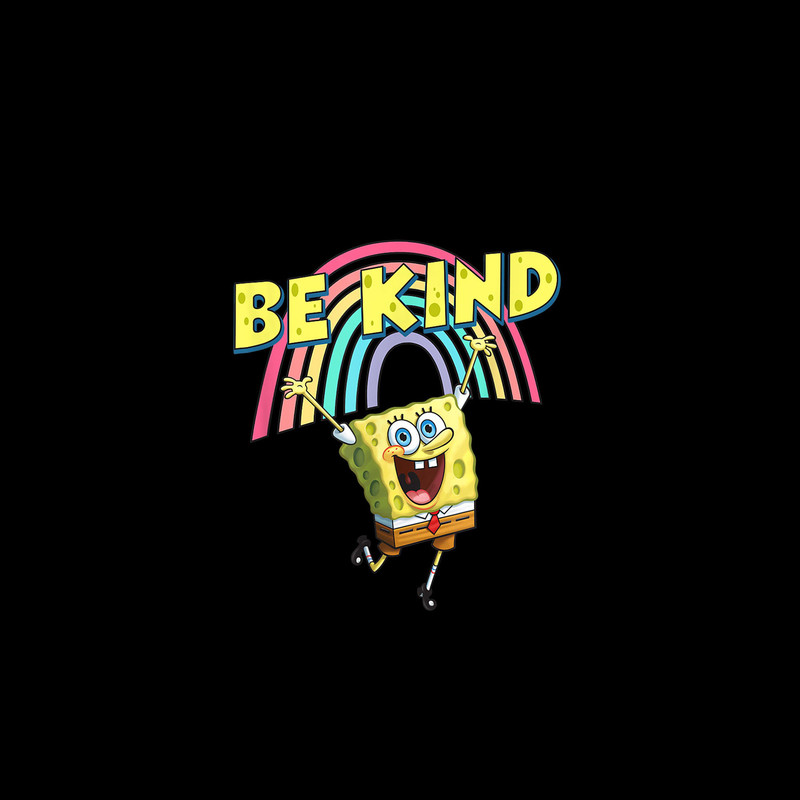 Mademark x SpongeBob SquarePants - Be Kind with Rainbow Png File, Digital Download - 1.jpg