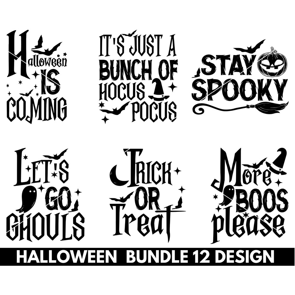 Halloween Bundle svg for cricut and silhouette, Halloween Vector, Witch Svg, Halloween Quotes svg, Instant download - 1.jpg