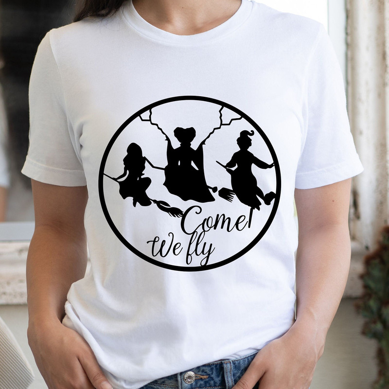 Come we fly svg, Hocus pocu svg, Witch svg files for cricut and silhouette, Instant download - 5.jpg