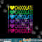 I Love Chocolate - I Heart Chocolate - Rainbow png, sublimation copy.jpg