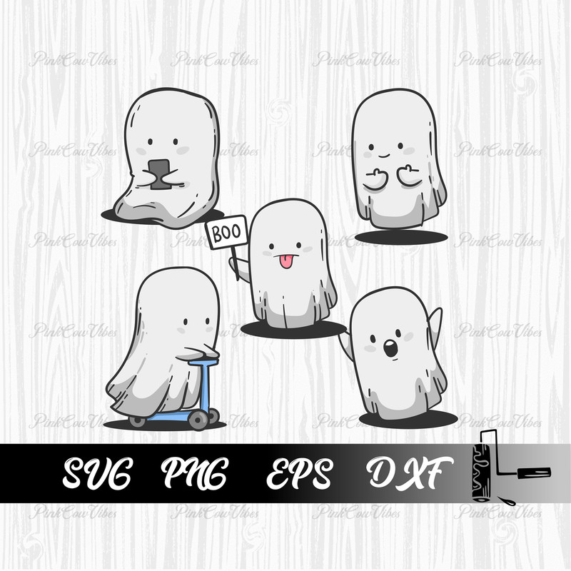 Cute ghost bundle svg, Spooky season svg, Boo Ghost Svg, Cute ghost clipart, Halloween shirt svg, Stay spooky svg, Boo svg,Halloween Clipart - 1.jpg