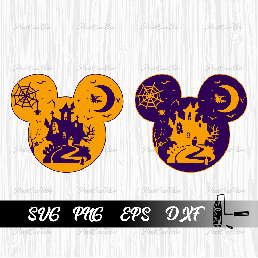 Halloween SVG, Mouse Head SVG, Halloween Sublimation svg, Halloween Cartoon svg, Mickeyy Halloween svg, Minniee Halloween Svg - 1.jpg